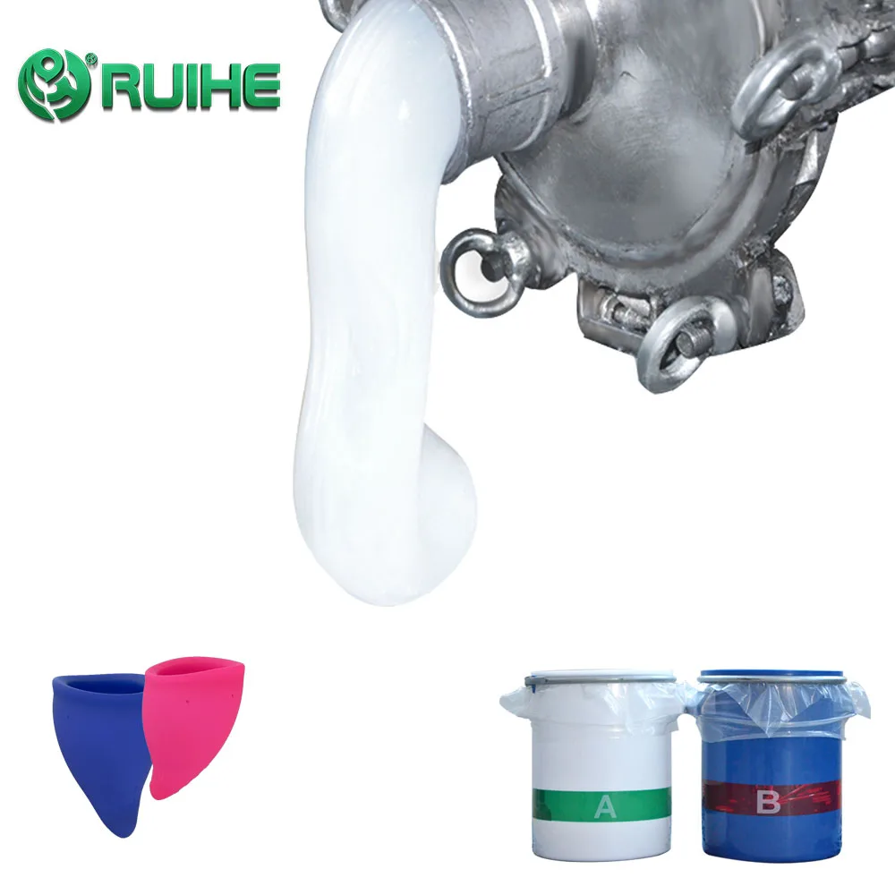 Food Grade Liquid Silicone Rubber Material LSR Platinum Cured For Menstrual Cup Making