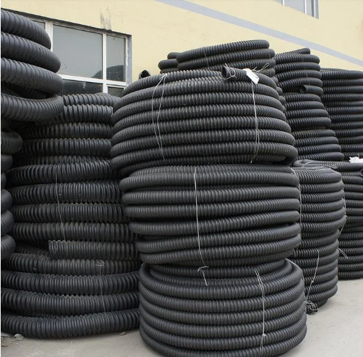 Engineering PE Carbon Corrugated Coiled Pipe 50 Weak Current Protection PE Pipe Light Threading Pipe