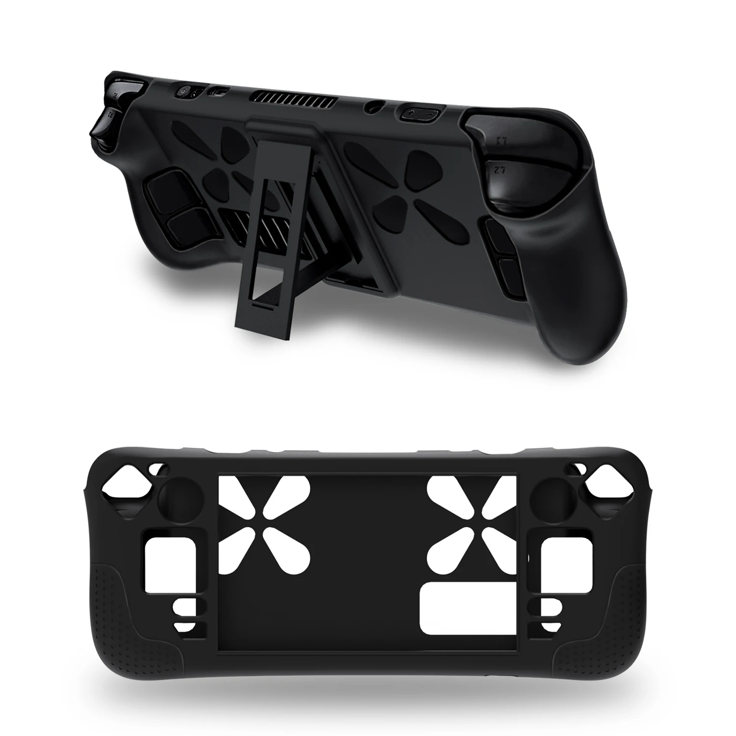 HOXC силиконовый защитный чехол с откидной ножкой для паровой деки нескользящий рассеиванием