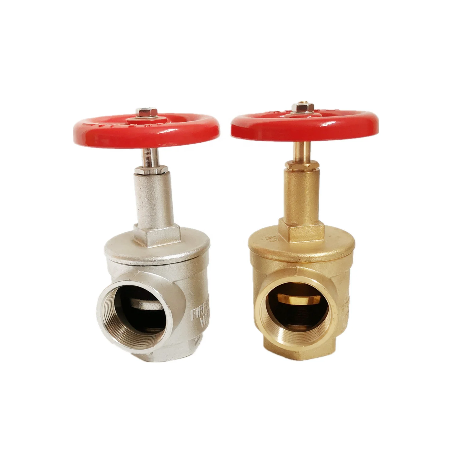 Brass American DN65 right angle threaded fire hydrant water valve, brass right angle fire hydrant water valve