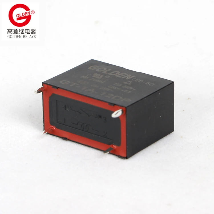 Золотой реле GT-1A-12D 25A 1HP 2HP TV-112VDC SPNO Подключаемый модуль Mini 4 Пина 0,9 W электромагнитное реле крест 102F