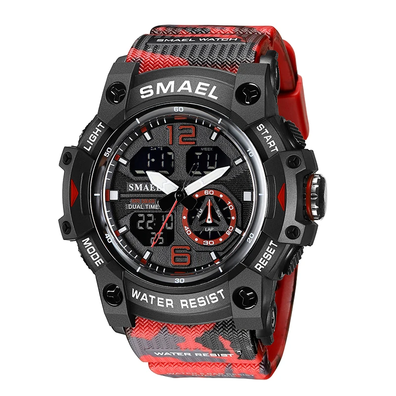 2022 New Arrival 8007MC camouflage Mens Digital Quartz Watches G Style Waterproof Men Sports Watch