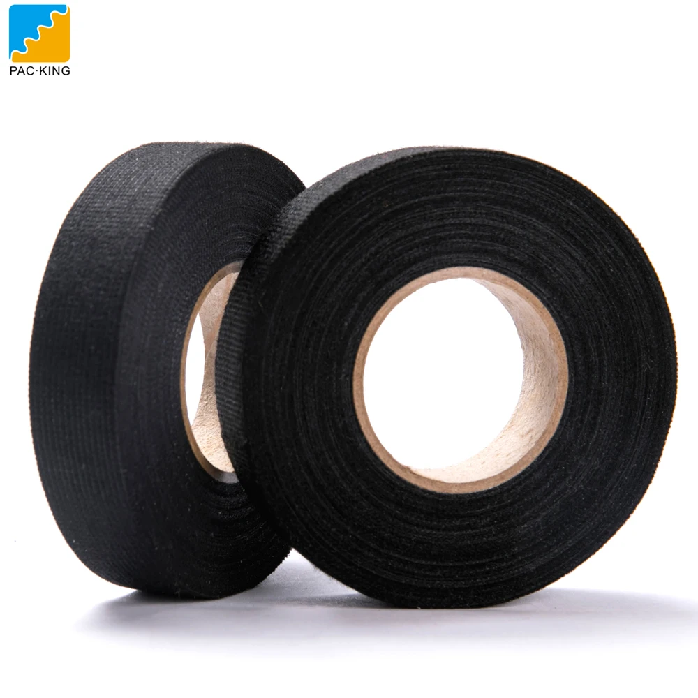 colorful orange car automotive flameproof wrap velvet wiring polyester fleece fabric cotton adhesive cloth wire harness tape