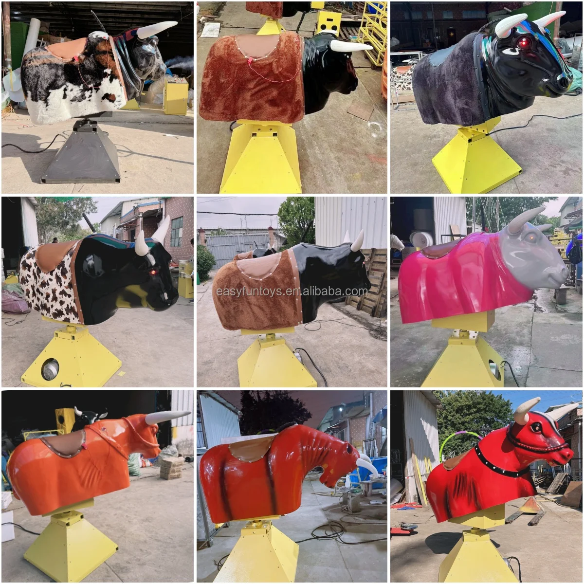 Hot Sale Outdoor Inflatable Rodeo Mechanical Bull Bullfighting Machine Rodeo Bull