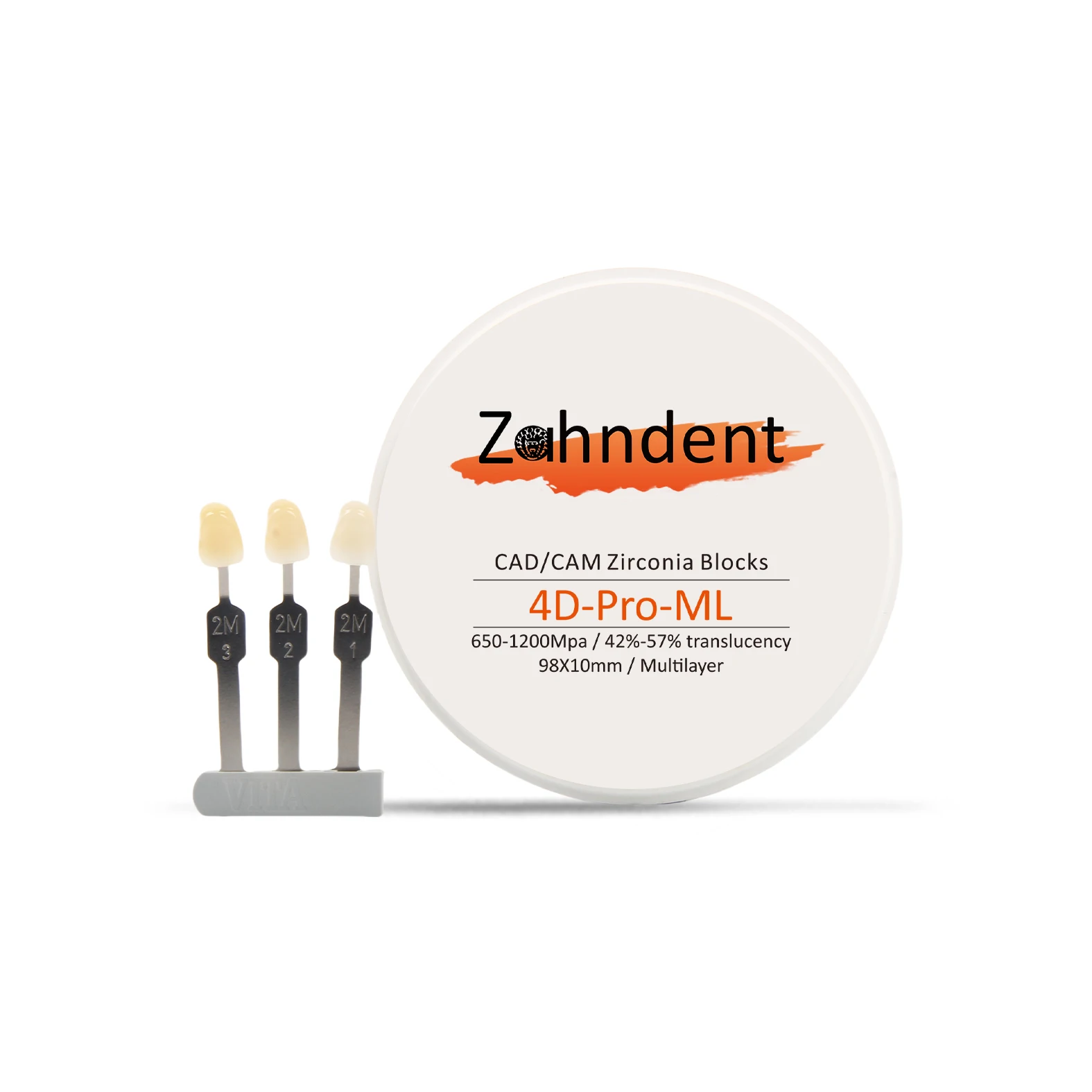 Hot Sale 98mm Dental Consumable Materials Full ceramics Multilayer Zirconia Blanks  4d pro ml