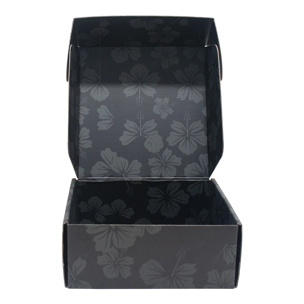 Custom Black Shipping Corrugated Cardboard Paper Box for Flute Musical Instrument and Reliable Supplier