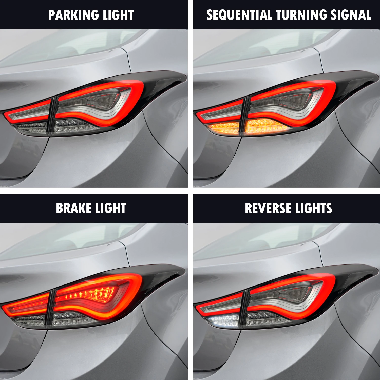 Archaic manufacturer for elantra 5th generation LED sequential turn signal backlight tail lamp 2011-2016 for Hyundai Elantra