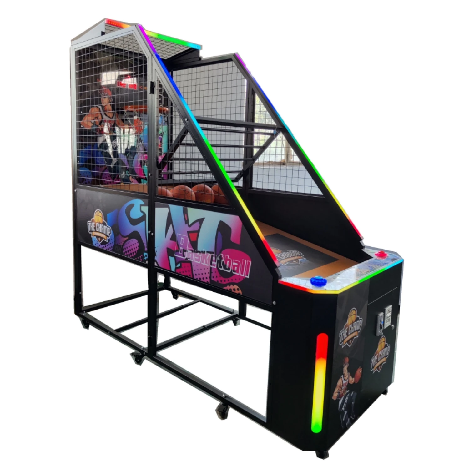 Factory Hot Sale Electronic Basketball Shot Machine Coins Operated Basketball Arcade Game Machine For Teenager And Adult