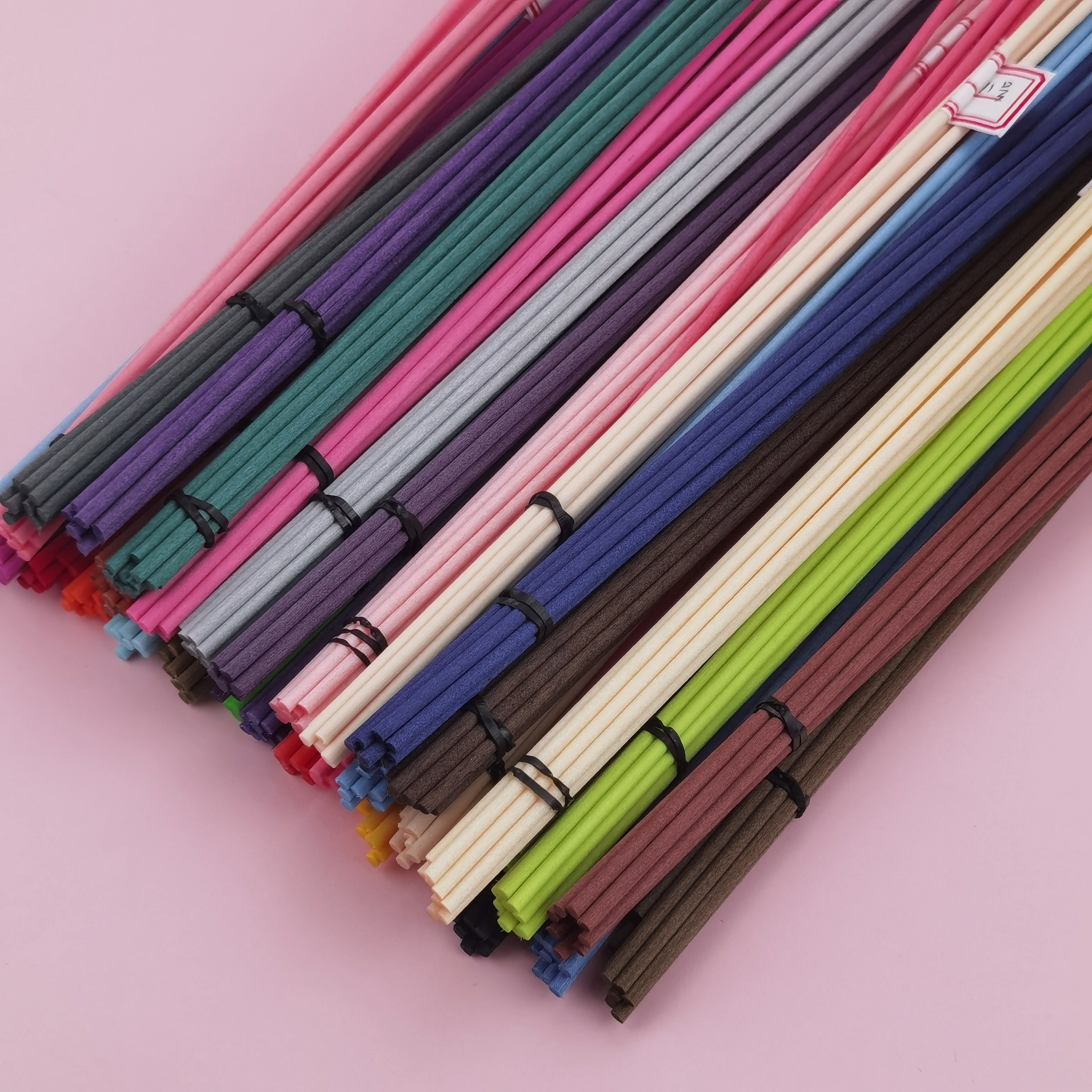 3mm 4mm 5mm Aromatherapy Fiber Fragrance Rattan Reed Air Refreshner diffuser Sticks for Air Perfume High quality Colored Sticks