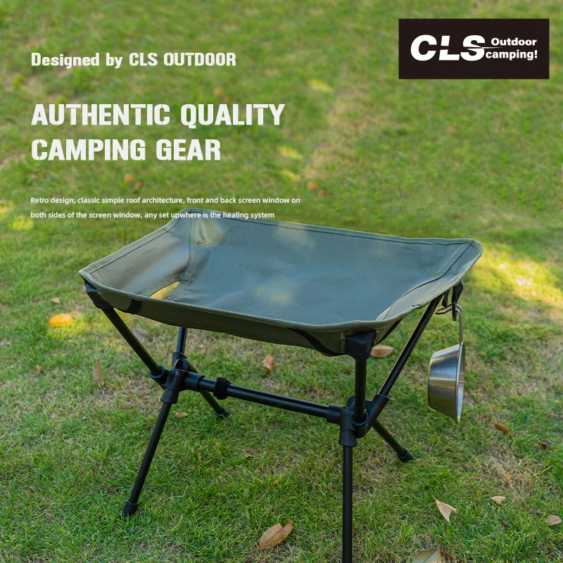 CLS Outdoor Camping Moon Chair Folding Stool New Style Sketch Chair Portable Ultra Light Mazar Aluminum Alloy Fishing Stool