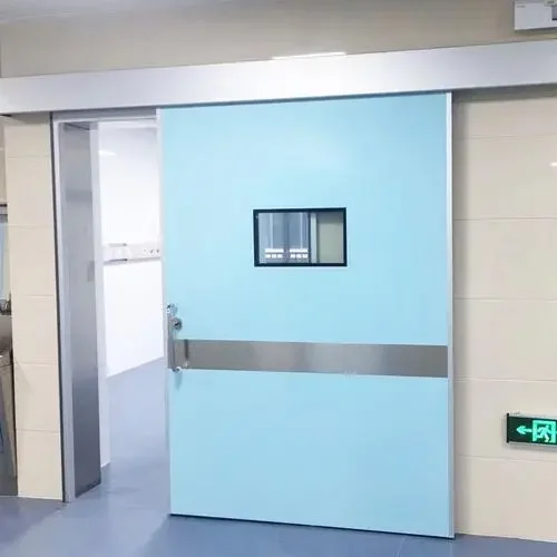 Support customized automatic sliding doors clean room door operation room door with metal sensor lock windows and blinds