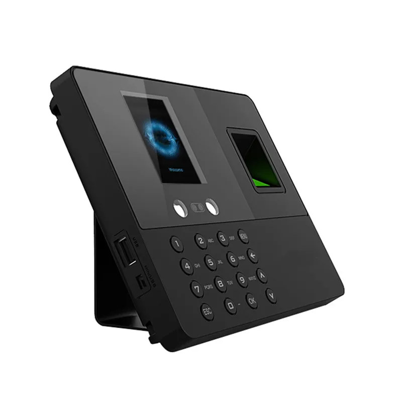 Employee Clock Face Recognition Fingerprint Biometric Time Attendance Machine Excel Export Record Recognition