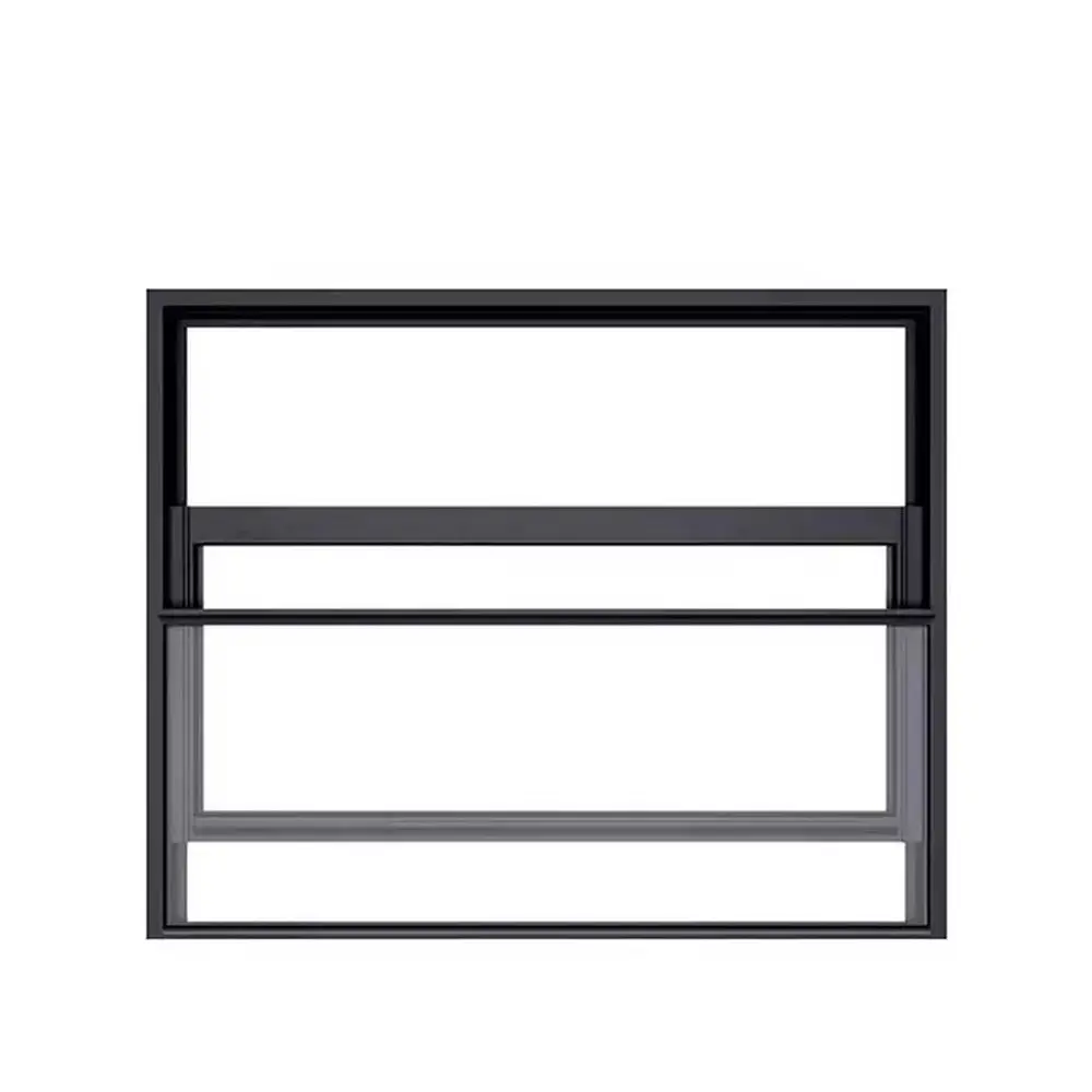 Colored Glass Window Custom Aluminum Windows Profile Oxidation Double Hung Window