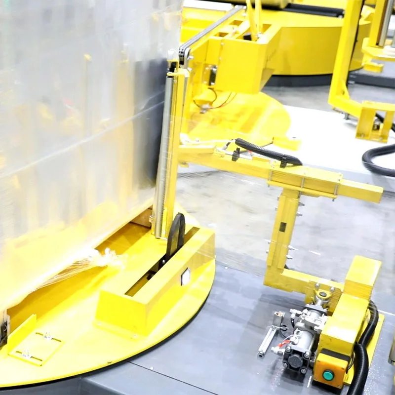 
Pallet Wrapping Machine With Top Pressure Plated Shrink Pallet Wrapping Machine Pallet Wrapper With Scale 