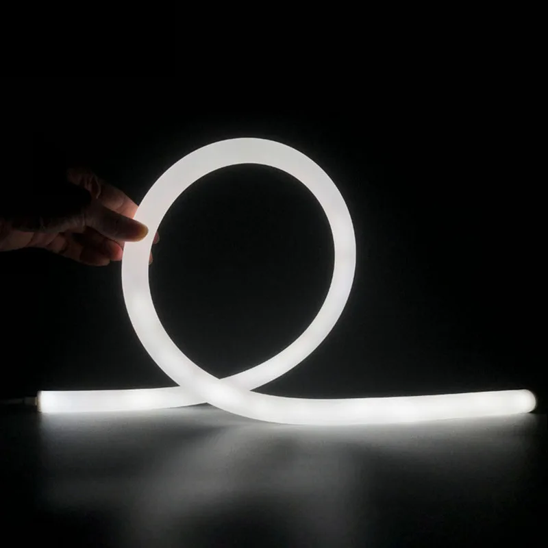 Hot Selling 360 Degree RGB Flex Strip Neon Light Round Tube Tape Silicone Flexible Strip LED Neon Light