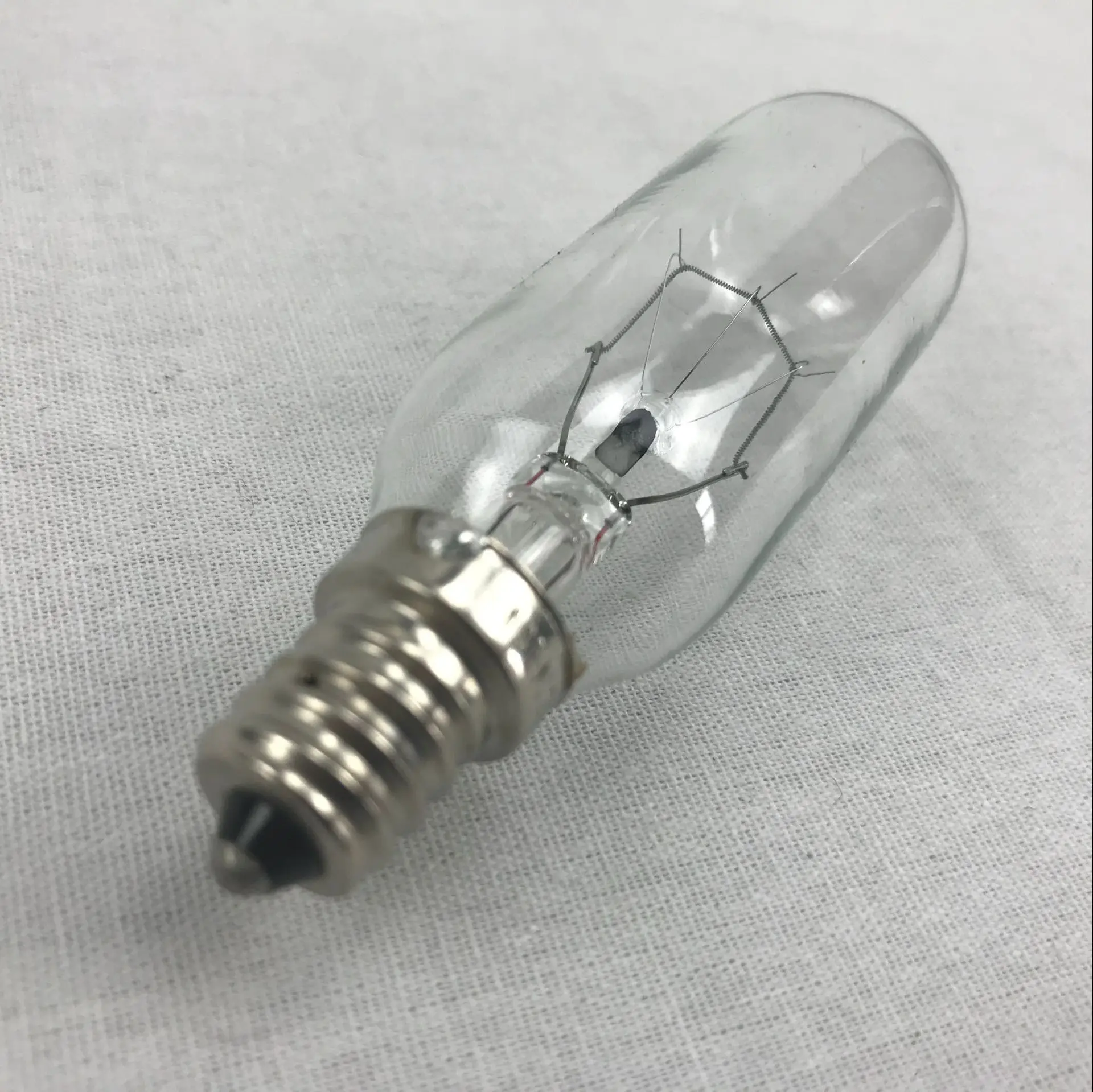 Factory supply T25 incandescent bulb E12 E14 base range hood bulb 25w 40w oven lamp tungsten filament bulb wholesale