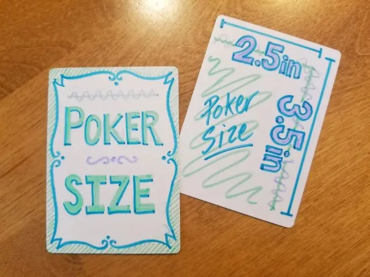 Luxury 100-pcs blank flash cards Blank Poker Playing Cards Write-On Paper Game Cards