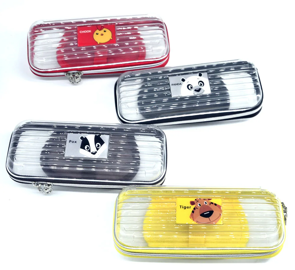 
Double Zip Office School Large-capacity Creative Transparent Pencil Case Bag 