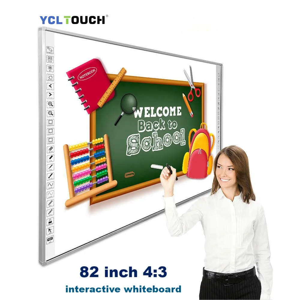 YCLTOUCH 82 inch Factory Price Interactive Whiteboard Infrared Multi Touch Smart Board with Top Quality