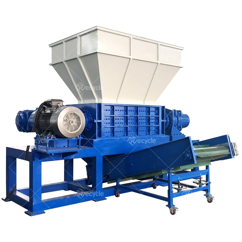 Factory Price Double Shaft Plastic Shredder Scrap Metal Steel Shredder Machine For Recycling
