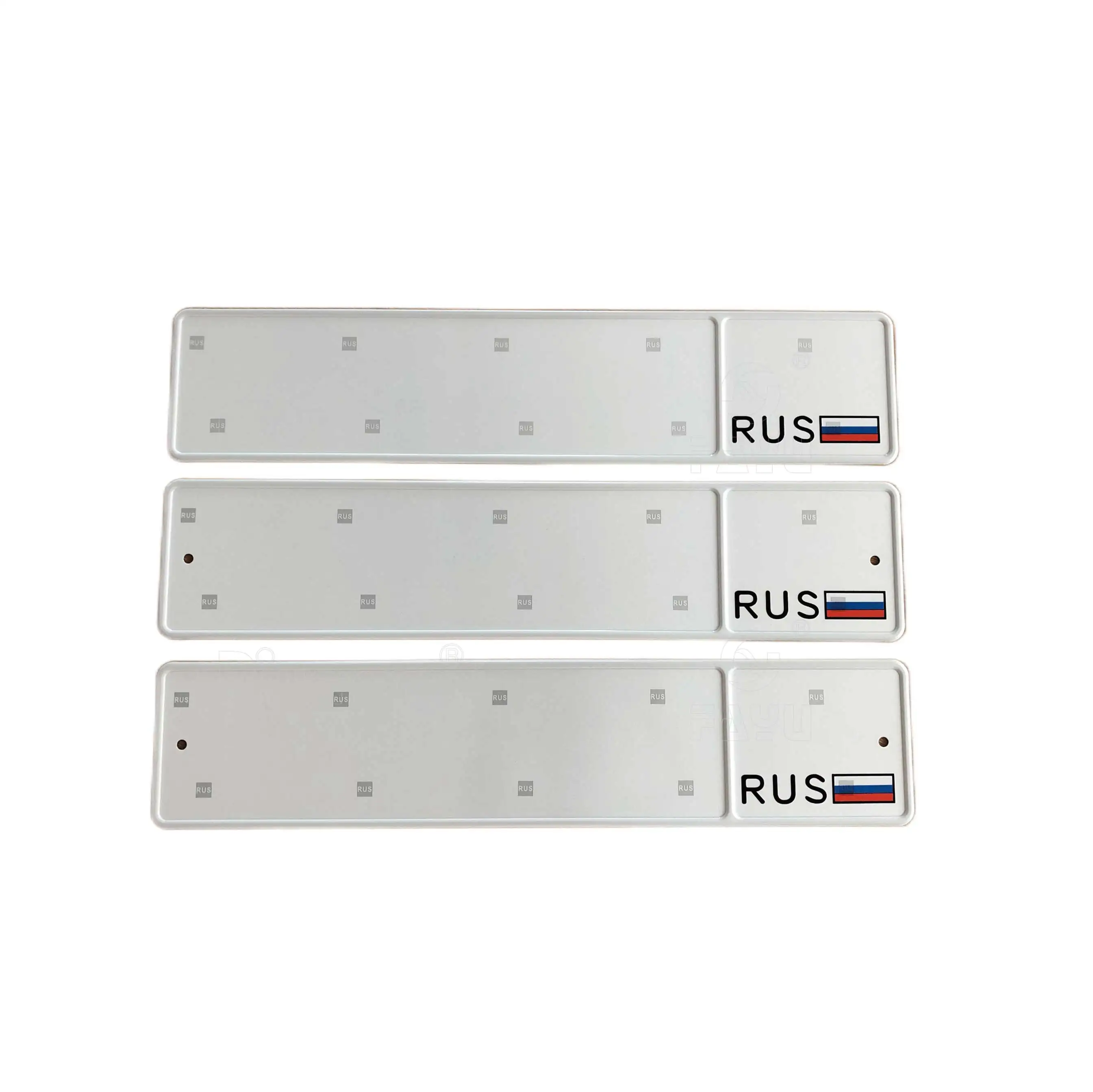 Russia license number plates GOST R 50577-2018