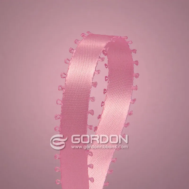 Gordon Ribbons Picot Ribbon Polyester Satin 2 Inch Ribbon 196 Color