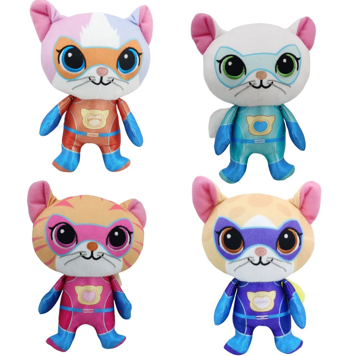 Allogogo New Kitten Sentai Plush Toys Wholesale Custom High Quality Cute Animal Dolls Superkitties Plush Toys