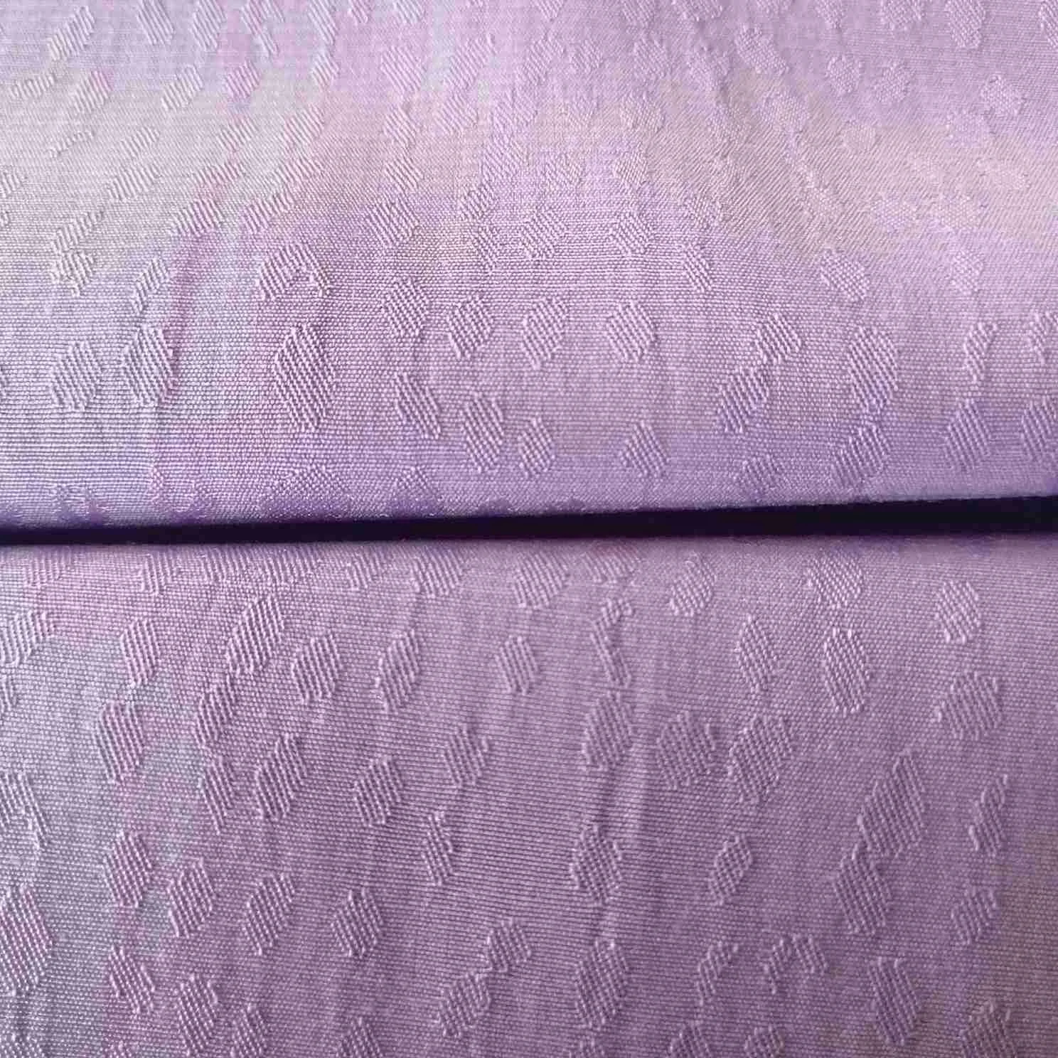 Like cupro fabric smooth and soft handfeel jaquard woven fabric polyester rayon fabric for women sleepwear blouse dress