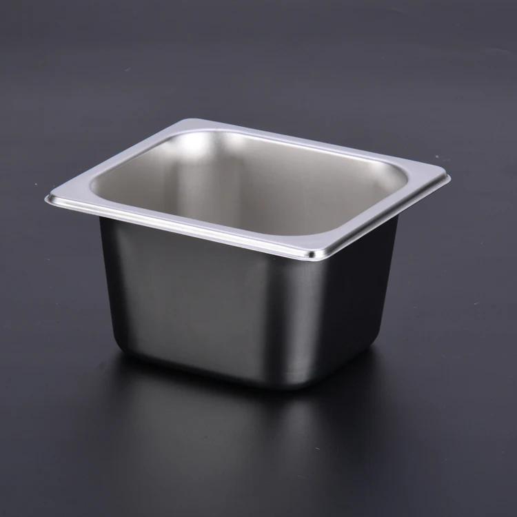 Ice Cream Gn Pan 1/9 1/6 2/3 Stainless Steel Steam Table Food Pan Gn Catering Buffet Container Tray Gastronorm For Restaur