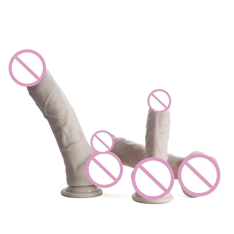 Female Masturbation Silicone Penis Realistic Dildo Adult Sex Masturbator G Spot Women Masturbation Toy Dildo