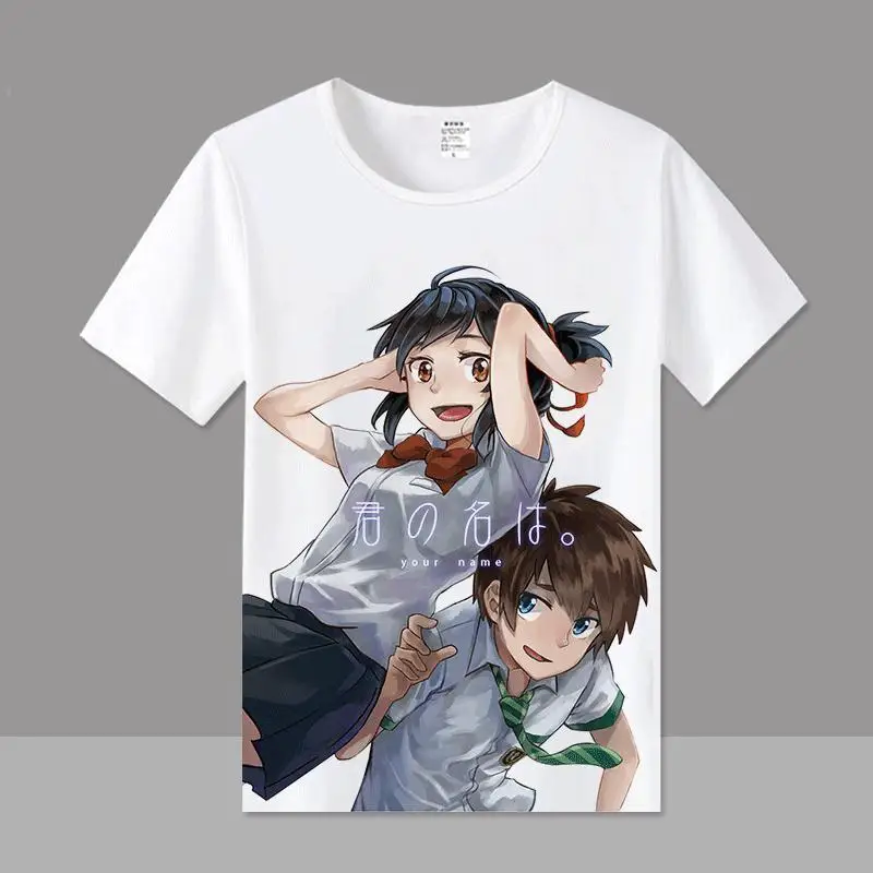 15 styles Kimi no na wa Your Name Mitsuha white summer wholesale factory anime T-shirt