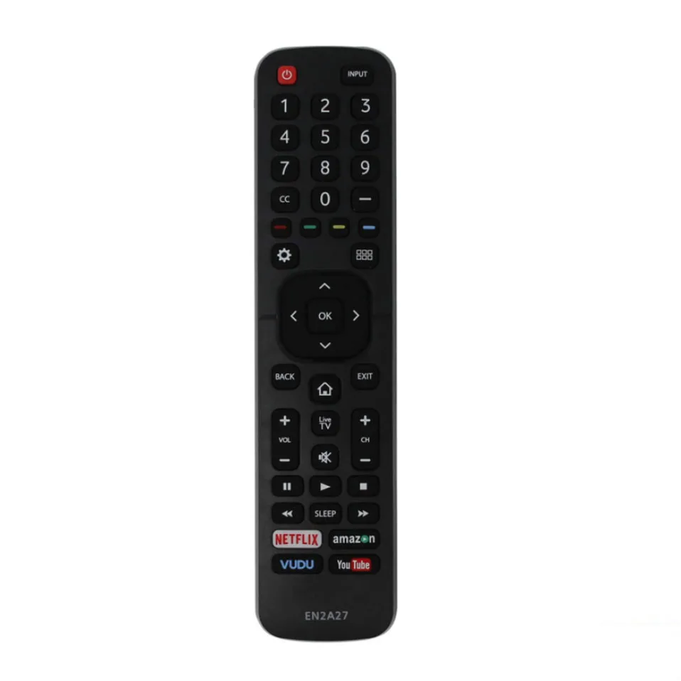 EN2A27 Remote Control for Hisense TV Remote LED ULED UHD HDTV 4K Android Smart TV with Netflix, Amazon, Vudu, You Tube Button