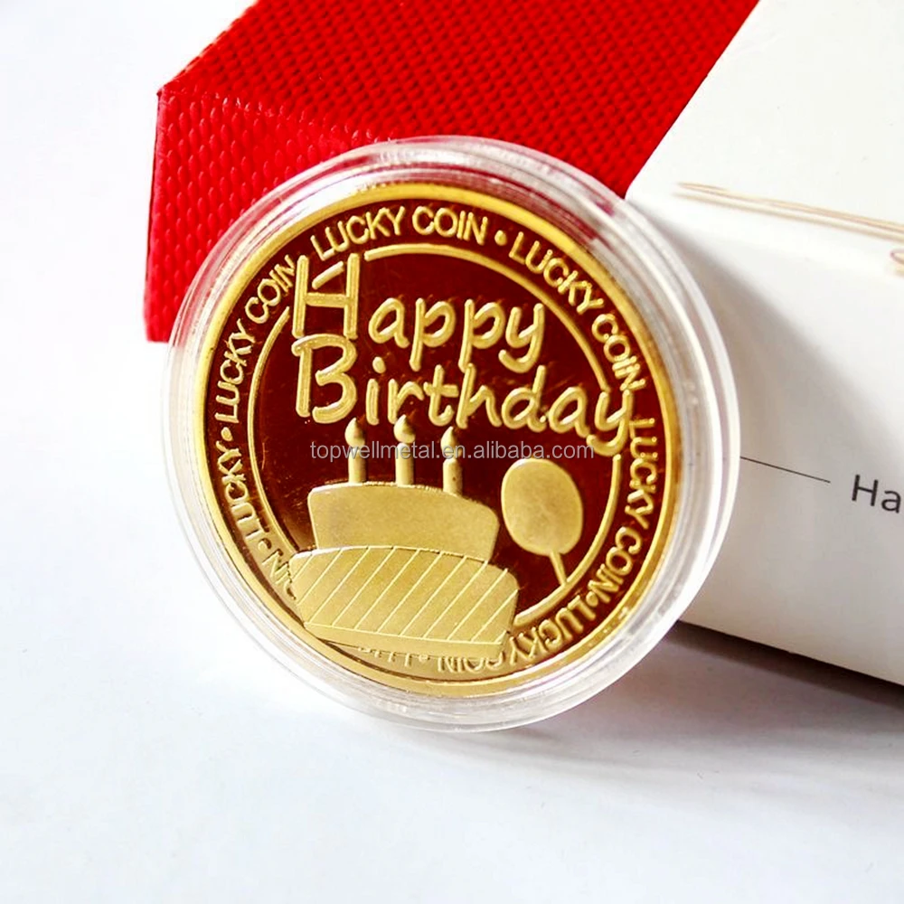 Gift for parents Custom engraved newborn bronze commemorative gold and silver coin 999