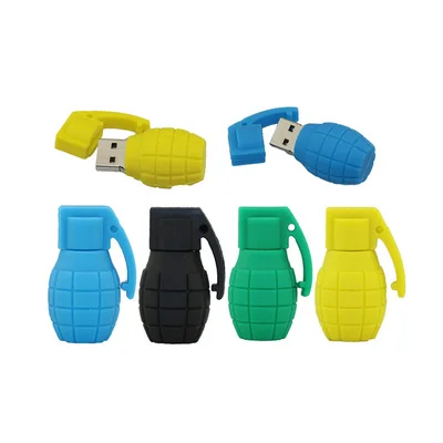 Pendrive Cartoon Grenades USB Flash Drive Two Styles Memory Stick Pen Drive Personalized Gift USB Stick 4GB 8GB 16GB 32GB 64GB