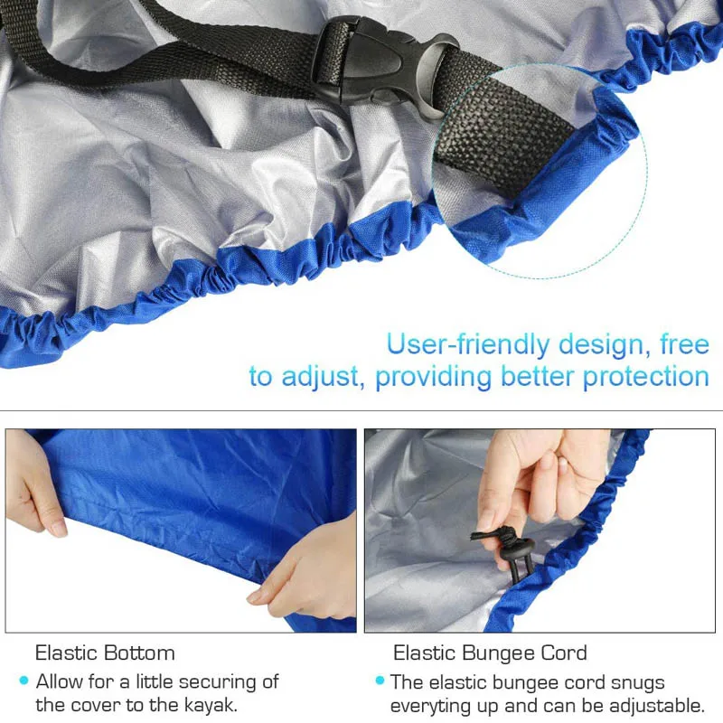  Kayak Canoe Dust Sunblock Cover Offers UV Protection Waterproof Bag for