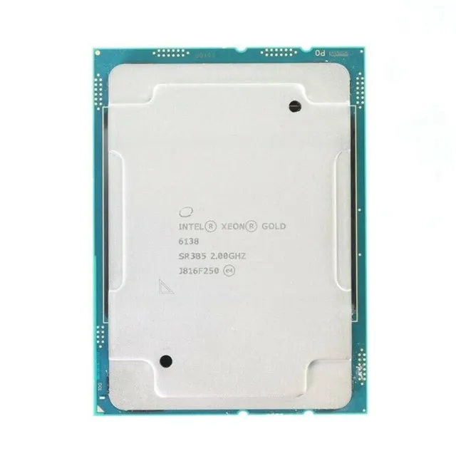 XEON Gold 6138 20-Core 2.0GHz 27.5MB SR3B5 125W LGA3647 CPU Processor