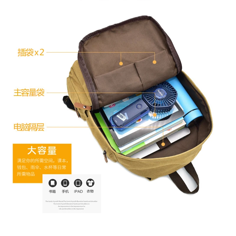 41 New Design High Quality Anime Dragon DBZ Luffy Ninja Totoro Canvas Backpack for school bag and out door