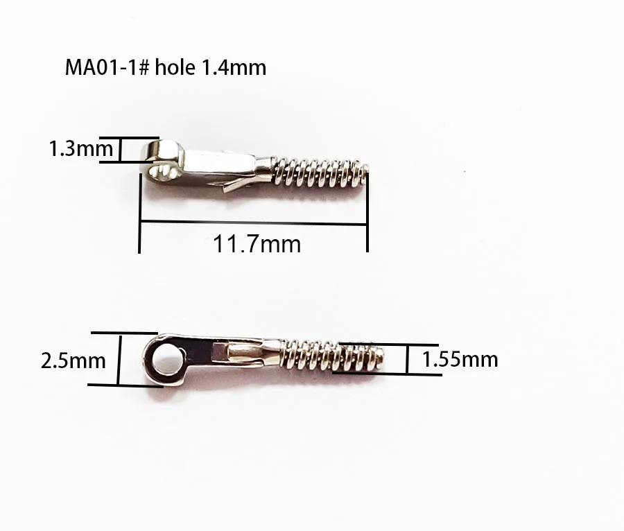 500pairs 1000pcs Eyeglasses Spring Insert Glasses Repairing Flex Temples Optical Frame Broken Replacement Part 104#