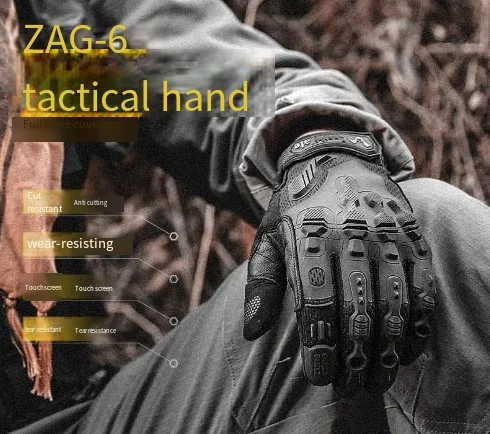 Zune Lotoo High Quality Full-Finger Tactical Gloves  Shooting Protective Safety Sports Gloves Breathable tactical equipment