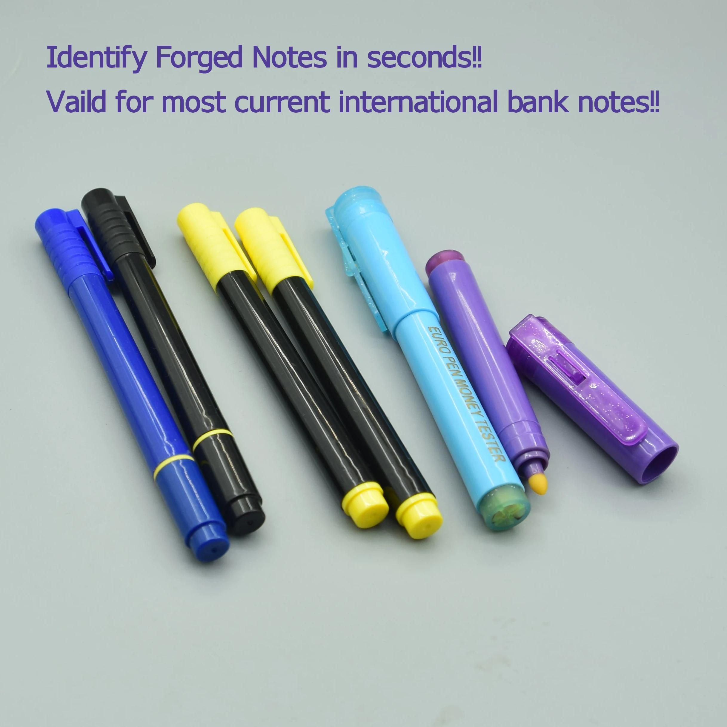 Portable Money Checker Marker Multi Currency Bill Money Banknote Detector Pen Banknote tester Pen