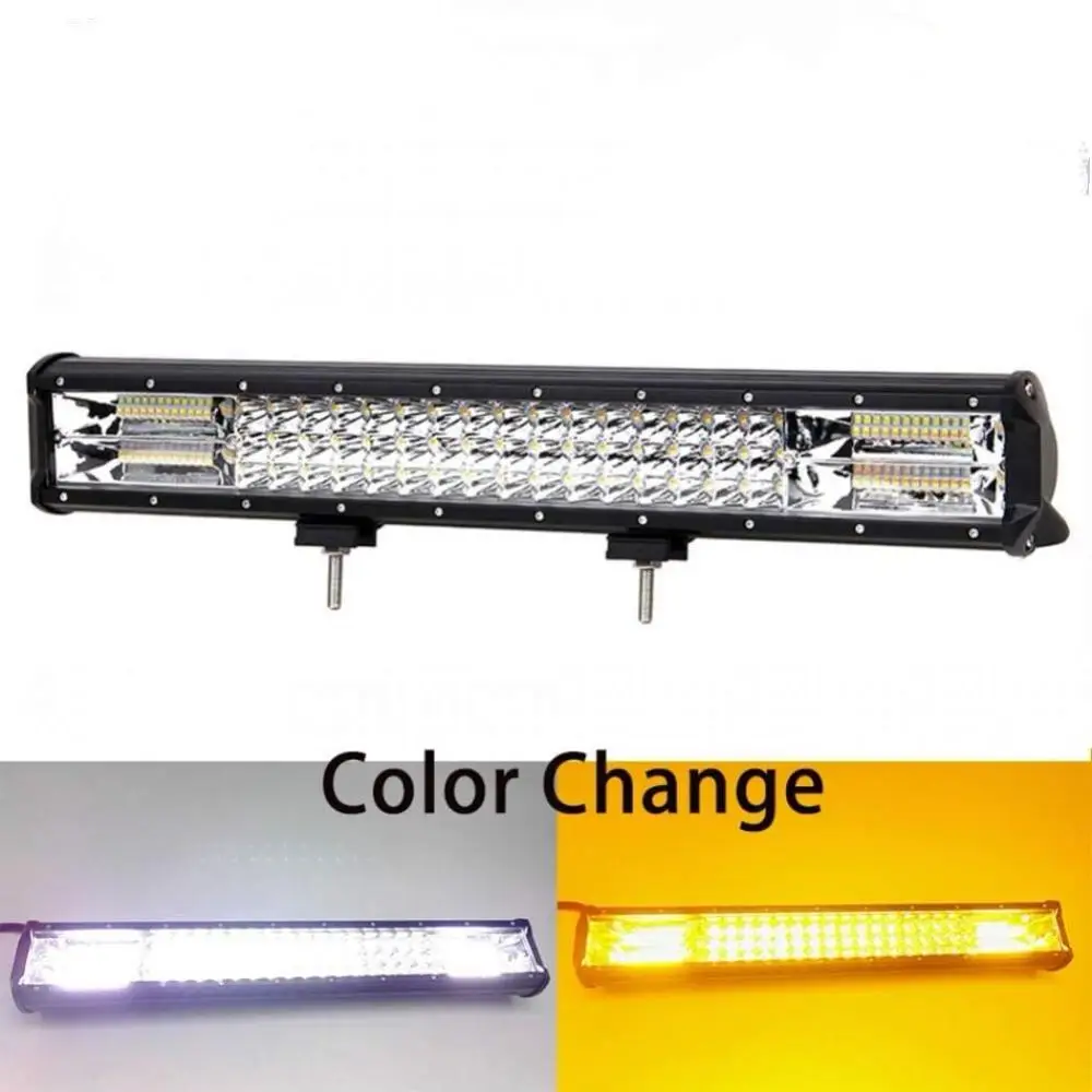 Multi Lighting Modes Amber White Strobe 20 Inch 288W Car Flash Led Light