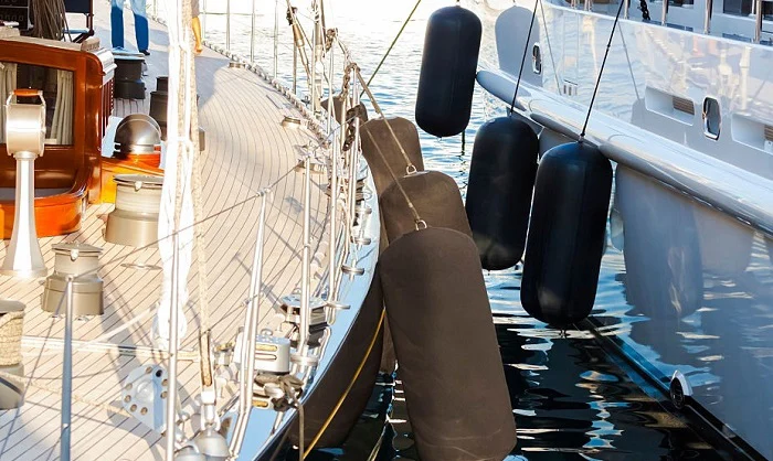 EJIA Inflatable boat fender/Boat dock bumper with Rope