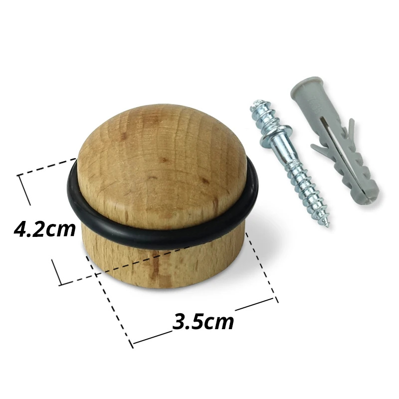 Деревянная круглая резиновая ограничитель для двери протектор стен