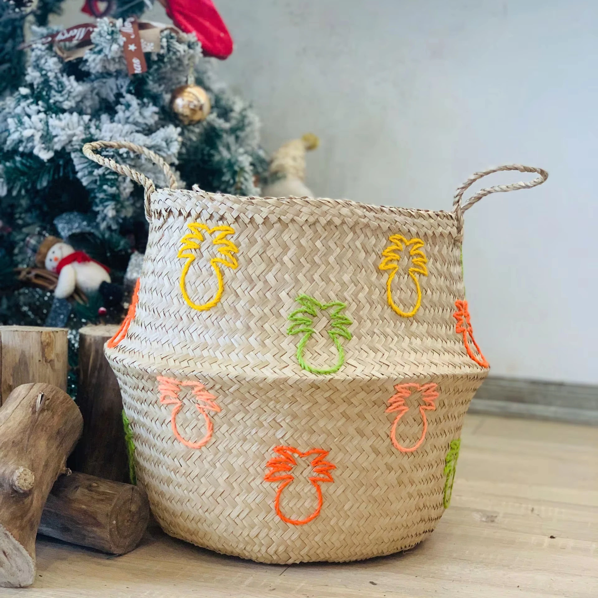 Wholesale Factory Price Best Seller Belly Basket Top Buy 2024 Seagrass Storage Baskets Best Kid Room Organization Home Decor
