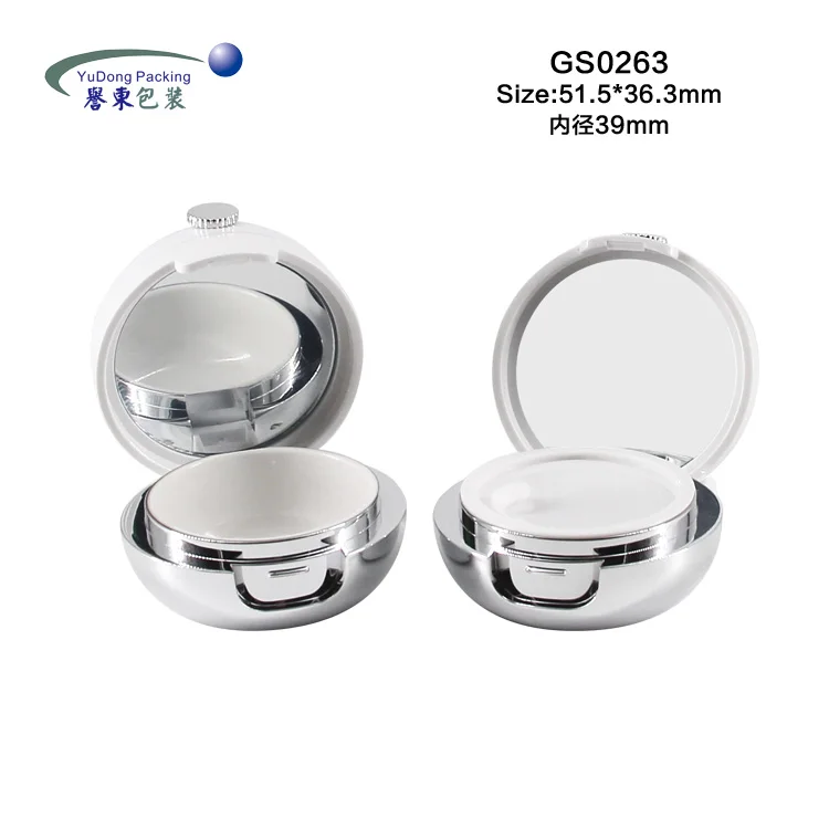 
Fashionable round flip top luxury lipgloss bottle packaging pot lip balm jar with brush applicator 