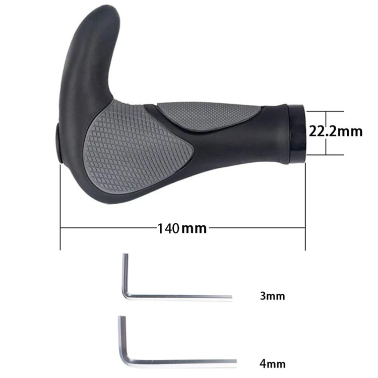 Bicycle Handlebar Mount Non-slip Integrated Horn Handle Grip for Road Bike