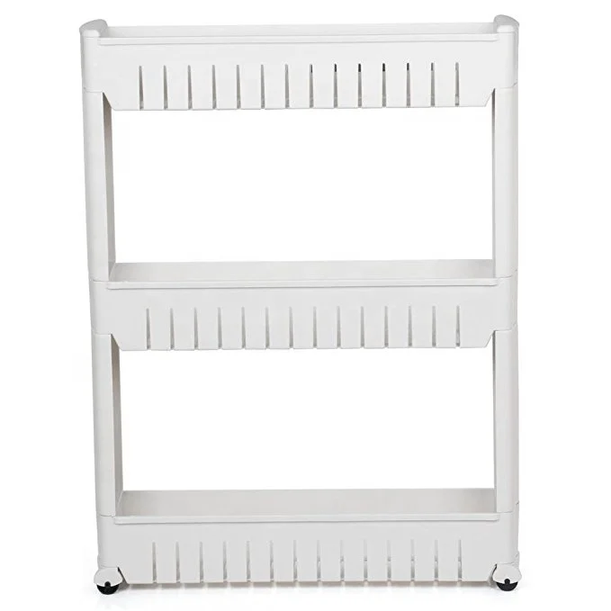 
Plastic Household Portable Rack 3-layers Storage Shelf 