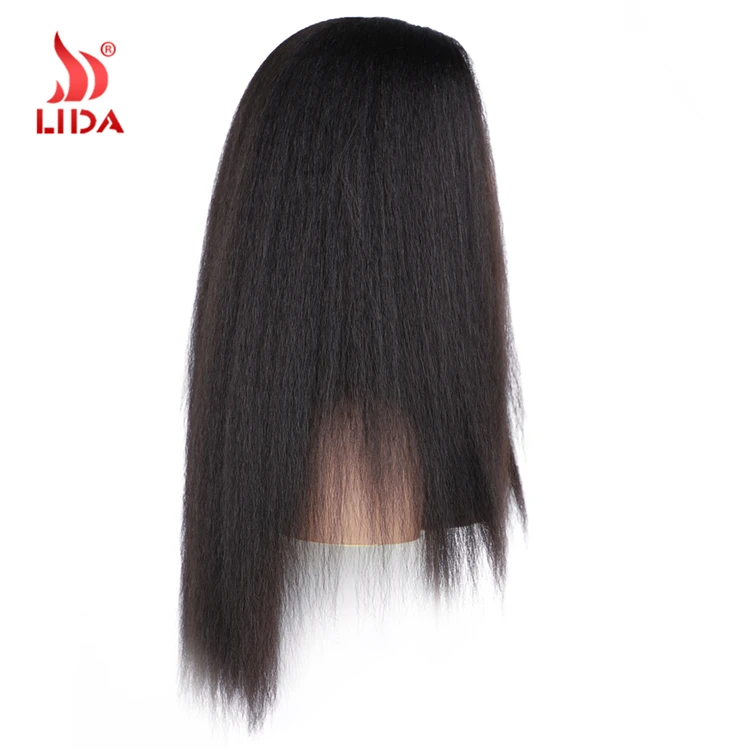 Lida Synthetic kinky straight wig 16-24inch long full puffy hand tie skin all color 6611T Wigs