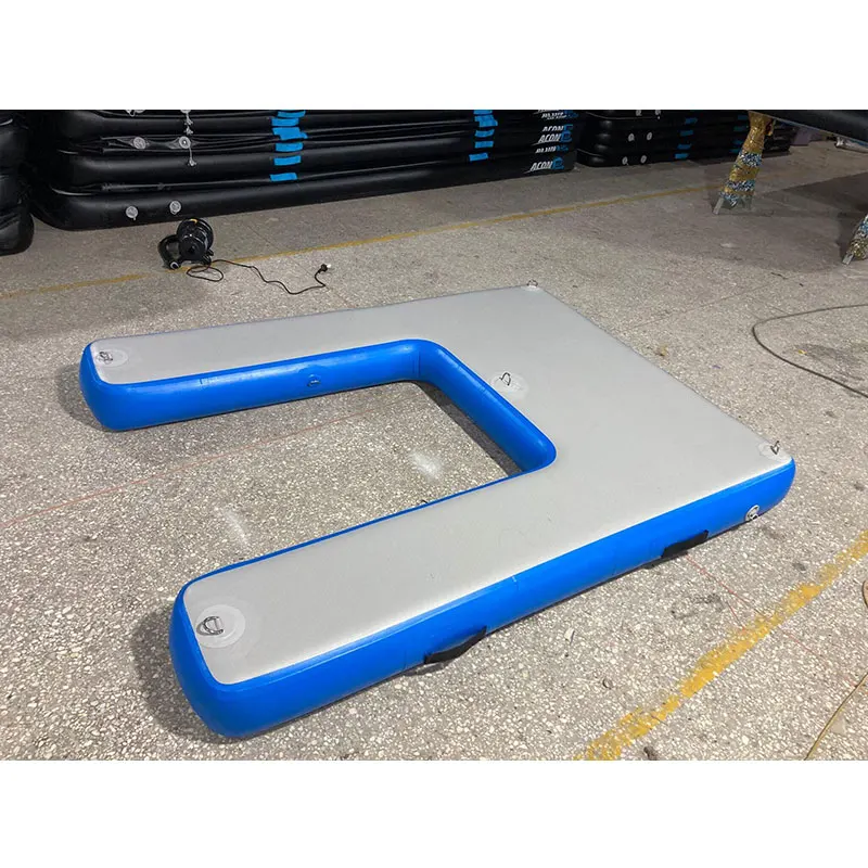 Плавающий Понтонный водяной гидроцикл надувная док-станция для яхты остров