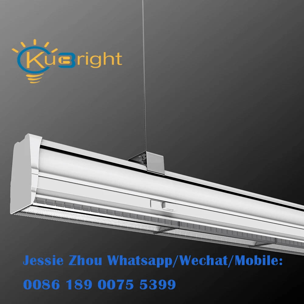 Trunking светильники 40w 80w коммерческий светодиодный подвесной линейный светильник